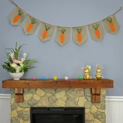 Online National Tree Company 70 in. Carrots Hanging Easter Banner Decoration