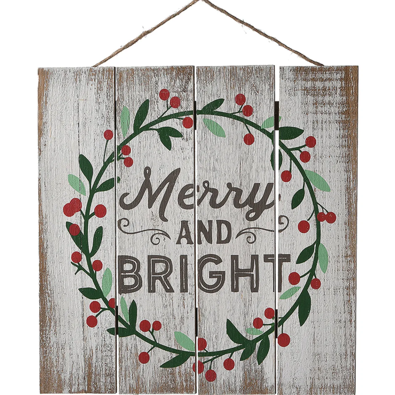 Online National Tree Company 13 in. Christmas Holiday Wall Sign