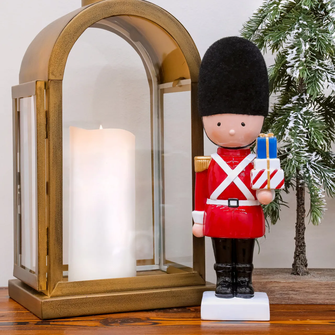 National Tree Company 11 in. Christmas Soldier with Gifts