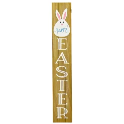 New National Tree Company 43 in. Easter Bunny Sign Porch Decoration