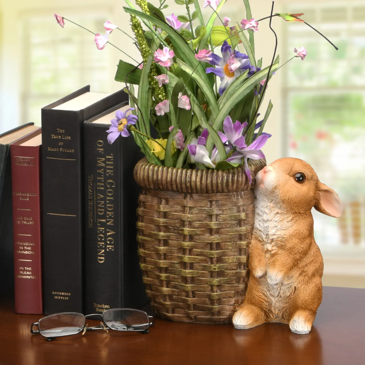 Sale National Tree Company 7 in. Easter Rabbit Flower Pot Decoration