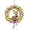 Clearance National Tree Company 16 in. Easter Wreath Decorated with Pastel Eggs and Bunny