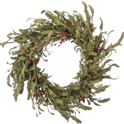 National Tree Company 22 in. Fall Wreath with Assorted Grass, Berry Clusters