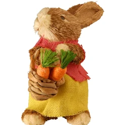 Outlet National Tree Company 10 in. Female Dainty Brown Easter Bunny Table Decoration