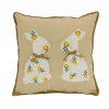 Sale National Tree Company 16 in. Floral Easter Bunny Decorative Pillow