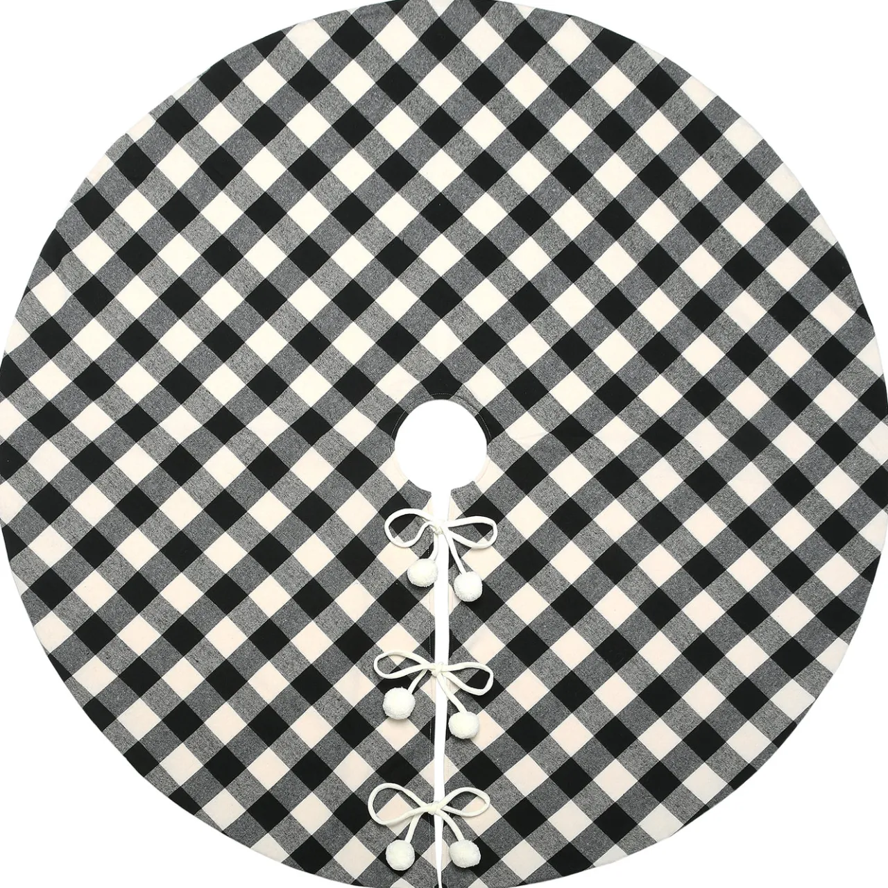 Outlet National Tree Company 52 in. General Store Collection Plaid Tree Skirt
