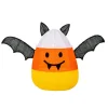 Outlet National Tree Company 27 in. Halloween Candy Corn Bat Outdoor Lawn Decoration with LED Lights