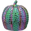 Best National Tree Company 10 in. Halloween Ceramic Iridescent Purple Pumpkin Decoration