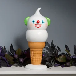 Best National Tree Company 14 in. Halloween Creepy Clown I-Scream Cone Tabletop Decoration