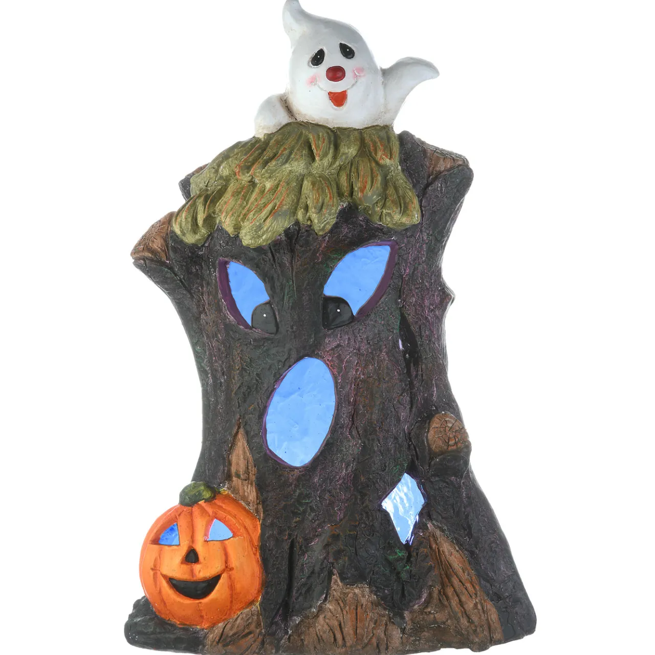 Clearance National Tree Company 18 in. Halloween Haunted Tree Trunk Decoration with LED Lights