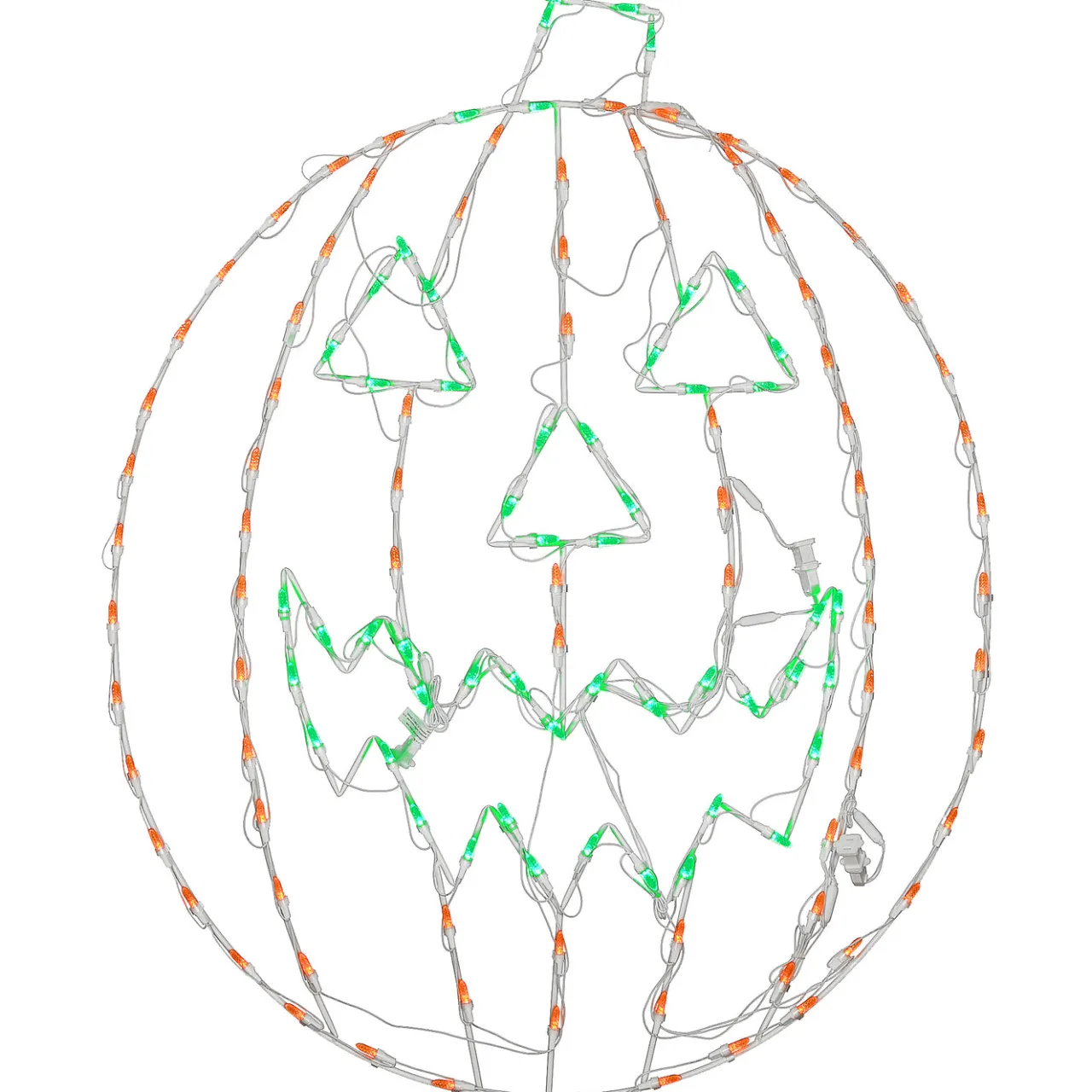 Online National Tree Company 44 in. Halloween Jack O Lantern Lighted Sign Decoration with LED Lights