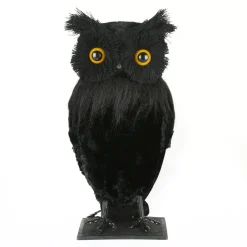 Best National Tree Company 11 in. Halloween Lifelike Owl Tabletop Decoration