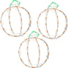 New National Tree Company 14 in. Halloween Mini Pumpkin Trio Lighted Sign Decoration with LED Lights