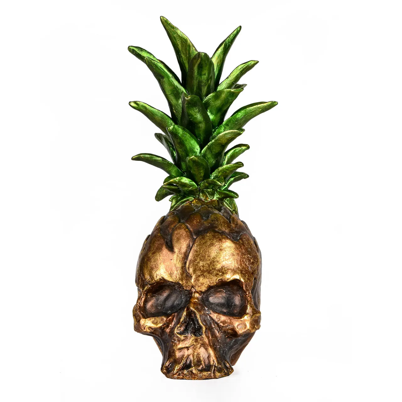 Sale National Tree Company 14 in. Halloween Pineapple Skull Tabletop Decoration