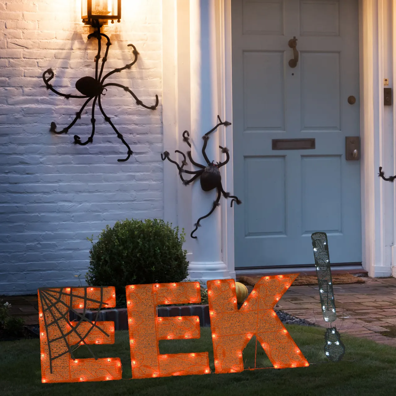 Clearance National Tree Company 50 in. Halloween Pre-Lit EEK! Outdoor Sign with LED Lights