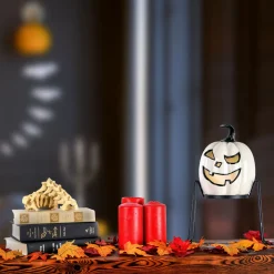 Discount National Tree Company 15 in. Halloween Pre-Lit Ghost Pumpkin Tabletop Decoration