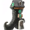 Discount National Tree Company 6 in. Halloween Pre-Lit Haunted Boot House Decoration with LED Lights
