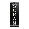 Outlet National Tree Company 30 in. Halloween Scram Hanging Porch Sign Decoration