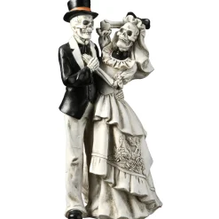 Sale National Tree Company 11 in. Halloween Skeleton Bride and Groom Decoration