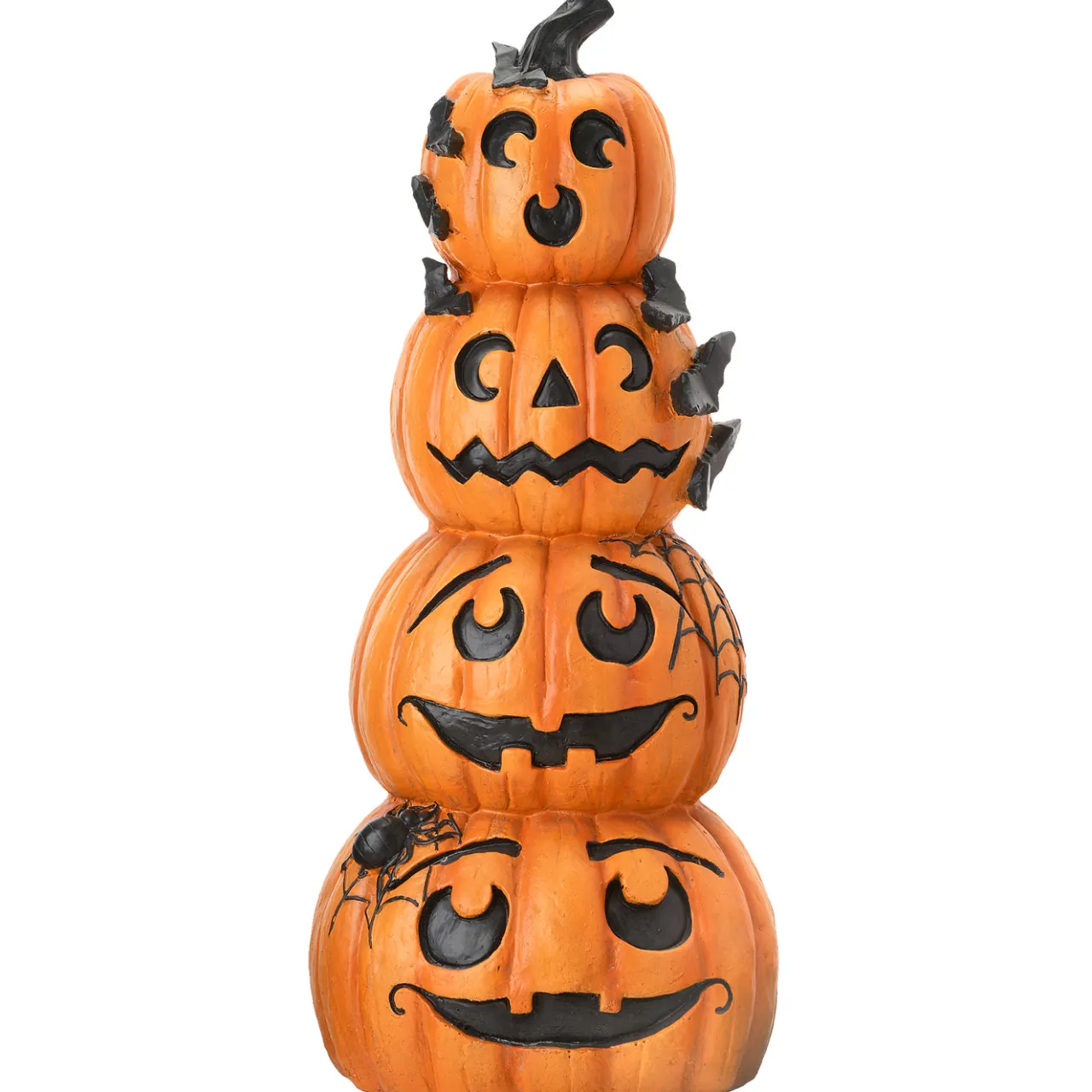 Online National Tree Company 39 in. Halloween Stacked Smiling Jack-O-Lanterns Decoration