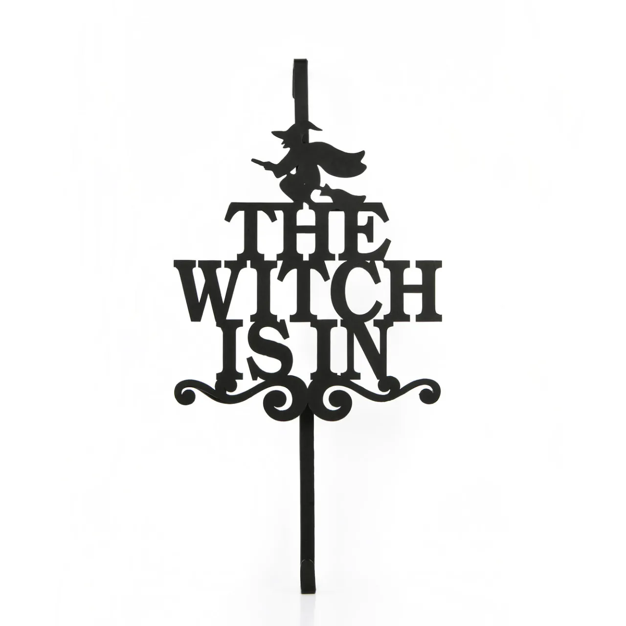 Sale National Tree Company 18 in. Halloween The Witch Is In Metal Wreath Hanger