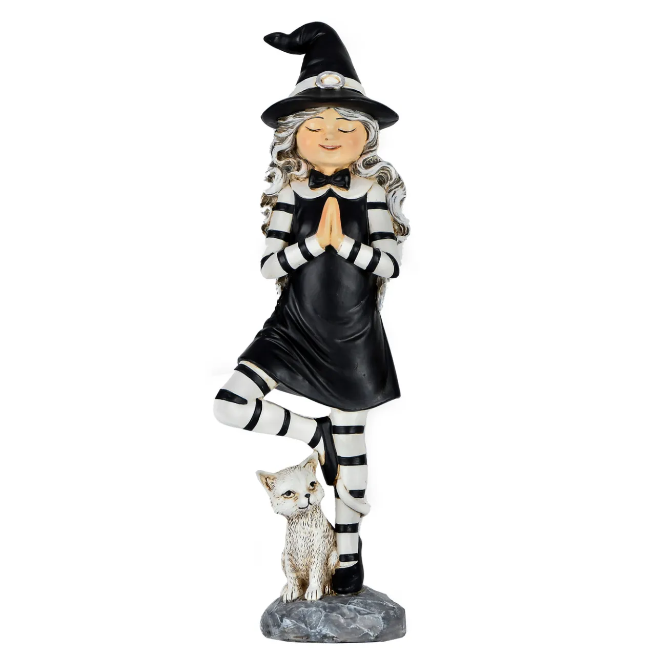 National Tree Company 9 in. Halloween Witch in a Yoga Pose Tabletop Decoration