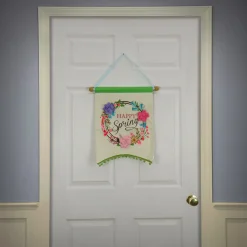 National Tree Company 18 in. Happy Spring Hanging Banner Decoration