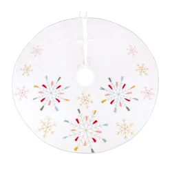Outlet National Tree Company 54 in. HGTV Home Collection Embroidered Boho Tree Skirt