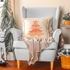 Hot National Tree Company 18 in. HGTV Home Collection Coastal Christmas Pillow