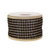 Outlet National Tree Company 3 in. HGTV Home Collection Carmel Jacquard Double-Sided Ribbon, Black