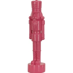 New National Tree Company 18 in. HGTV Home Collection Nutcracker Christmas Decor, Pink
