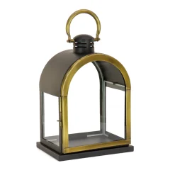 New National Tree Company 18 in. HGTV Home Collection Antique Bronze Dome Lantern, Small