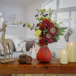 Hot National Tree Company 9 in. HGTV Home Collection Buried Vase, Rust
