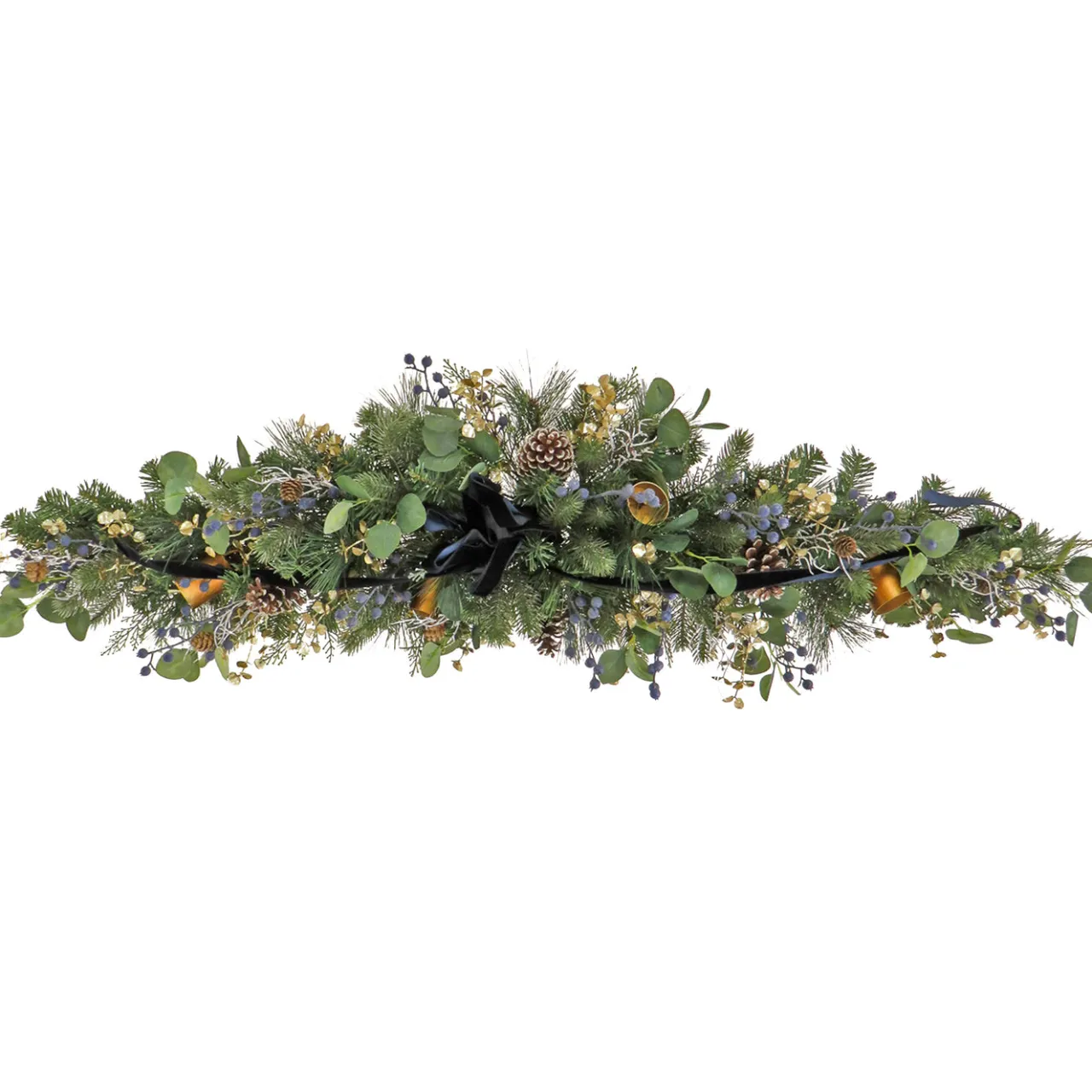 Hot National Tree Company 60 in. HGTV Home Collection Swiss Chic Mantle Swag