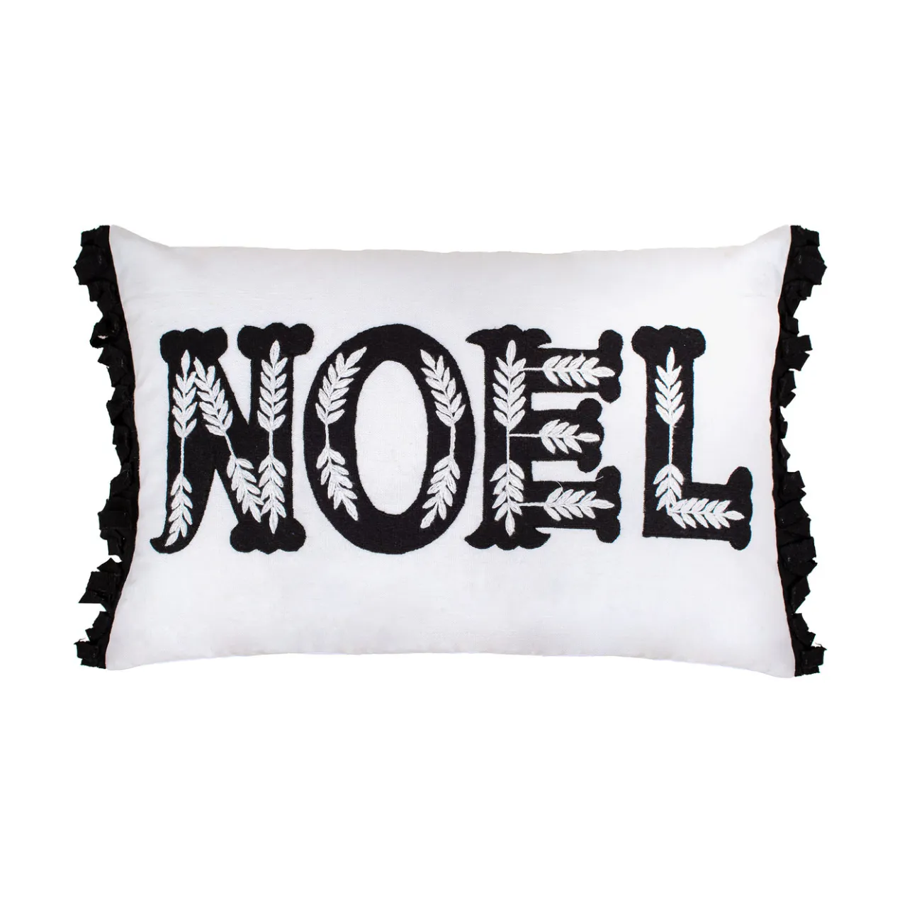 New National Tree Company 22 in. HGTV Home Collection Embroidered NOEL Christmas Pillow