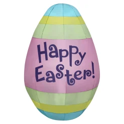 Discount National Tree Company 66 in. Inflatable Happy Easter Egg Decoration