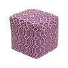 Outlet National Tree Company 16 in. Lavender Hand Woven Pouf Ottoman