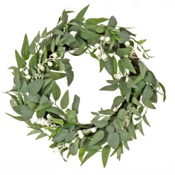 Sale National Tree Company 24 in. Mixed Leaves Decorated Wreath