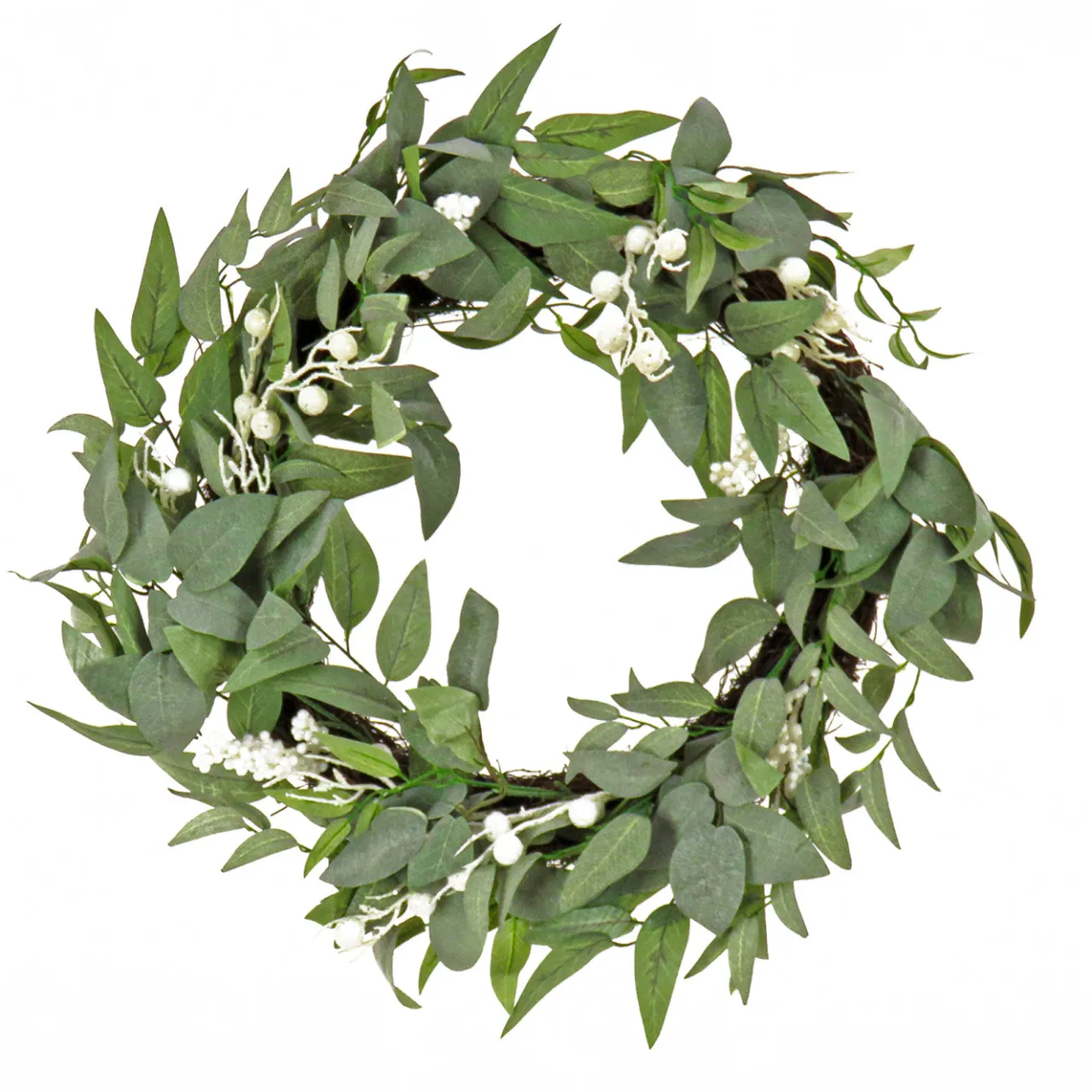 Sale National Tree Company 24 in. Mixed Leaves Decorated Wreath