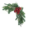 Online National Tree Company 24 in. Mixed Pine and Bow Christmas Corner Swags