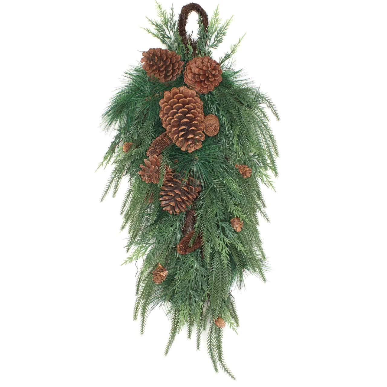 Hot National Tree Company 32 in. Mixed Pine Christmas Teardrop