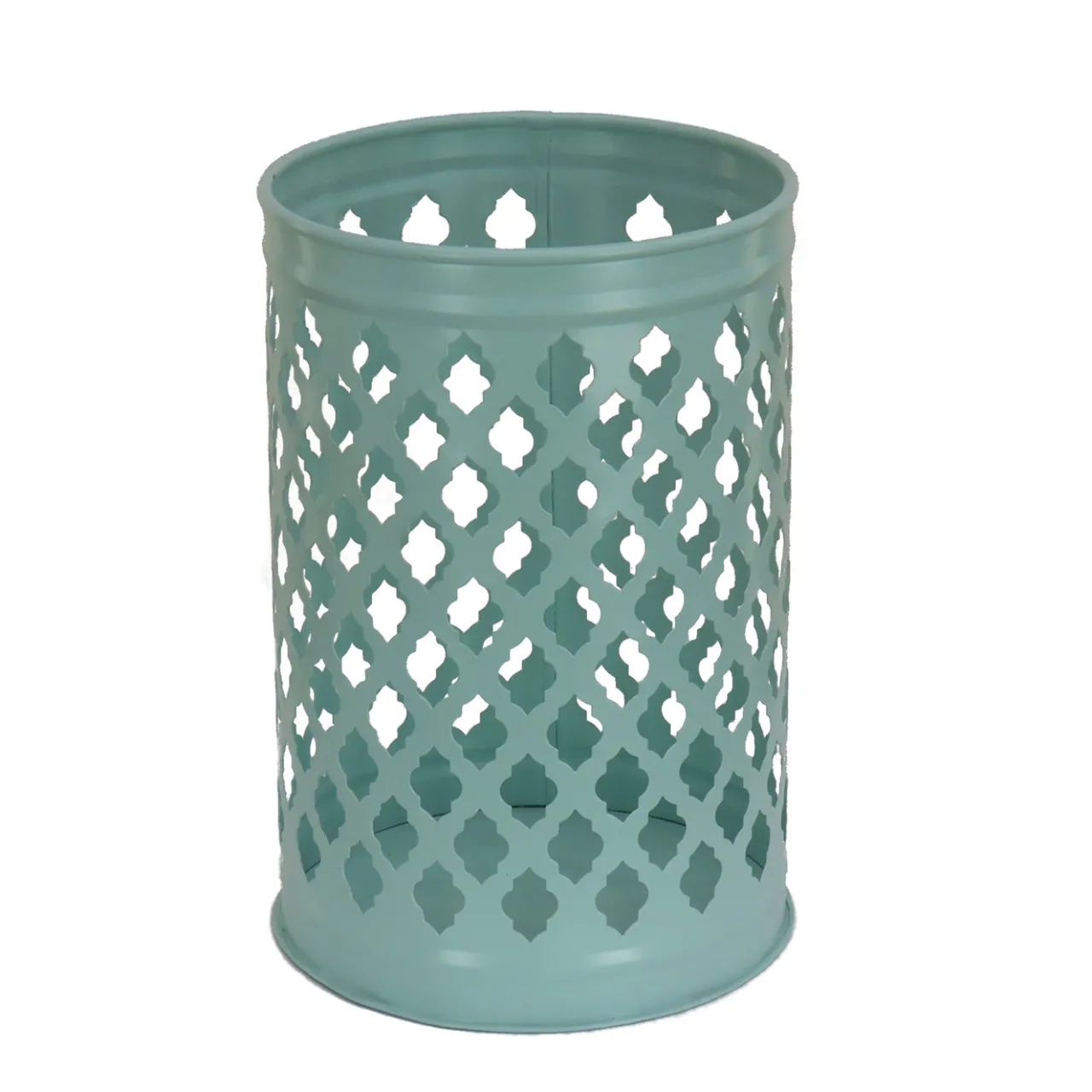 Hot National Tree Company 12 in. Modern Design and Finish Gossamer Green Outdoor Lantern Candleholder