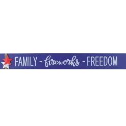 Outlet National Tree Company 7 in. Patriotic Family-Fireworks-Freedom Table Decoration