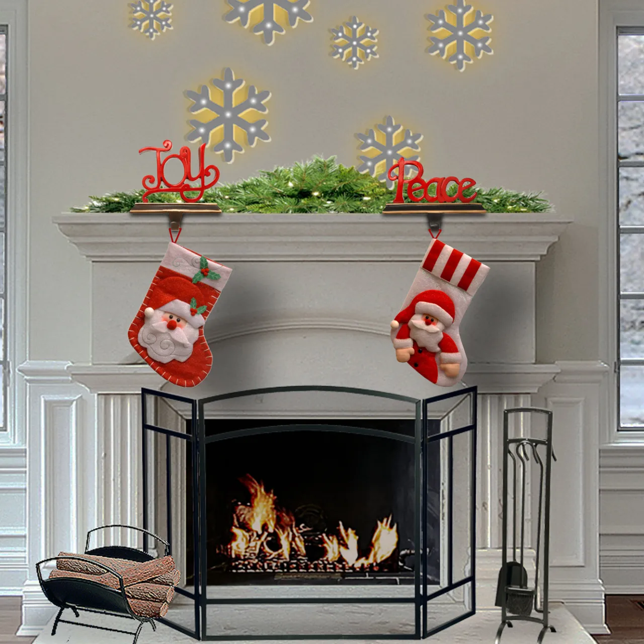 Hot National Tree Company 8.7 in. Peace Stocking Holder