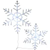 Hot National Tree Company 24 in. Pre Lit Hexagonal Snowflake Decoration, Cool White LED Lights