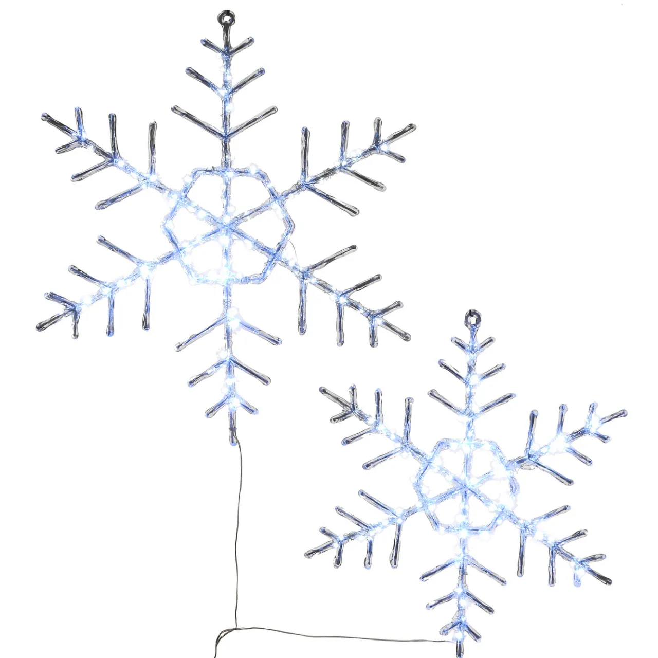 Hot National Tree Company 24 in. Pre Lit Hexagonal Snowflake Decoration, Cool White LED Lights