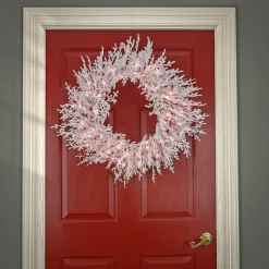 Online National Tree Company 30 in. Pre-Lit HGTV Home Collection Christmas by the Sea Coral Wreath