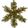 National Tree Company 32 in. Pre-Lit Crestwood Spruce Snowflake with Warm White LED Lights