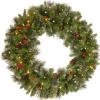 Sale National Tree Company 30 in. Pre-Lit Crestwood Spruce Wreath with Twinkly LED Lights