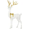 Hot National Tree Company 86 in. Pre-lit Crystal White Standing Buck